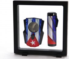 COOL set Cuba tripple Jet-tändare + cigarcutter Cuba tändare