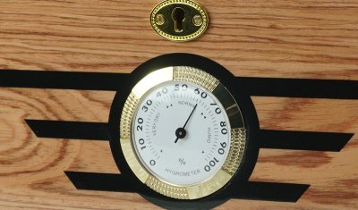 Humidor Clycrubb Deluxe hygrometer
