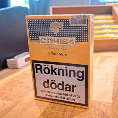 Cohiba Wide Short 6-Pack kubanska cigariller i butiken