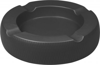 PASSATORE cigaraskfat keramisk rund svart matt 4 Hållare