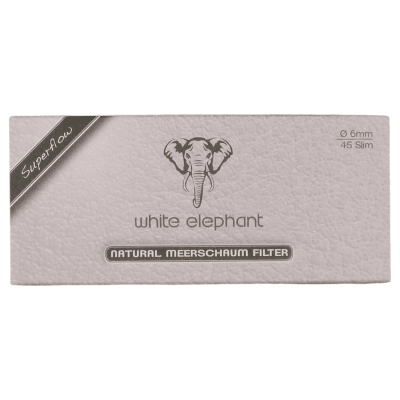 White Elephant Natural Meerschaum filter 6mm box 45 st