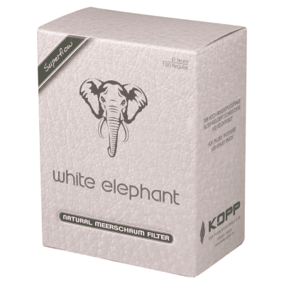 White Elephant Natural Meerschaum filter 9mm box 150 st
